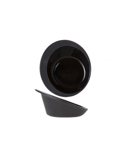 Talerz płaski z uniesionym rantem 150 mm czarny - ARIANE Dazzle Black
