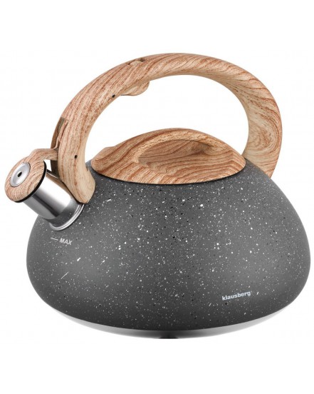 CZAJNIK Z GWIZDKIEM 2,7L KLAUSBERG KB-7250 GRANIT WOOD