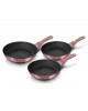 ZESTAW 3 PATELNI 20/24/28CM BERLINGER HAUS BH-6170 I-ROSE