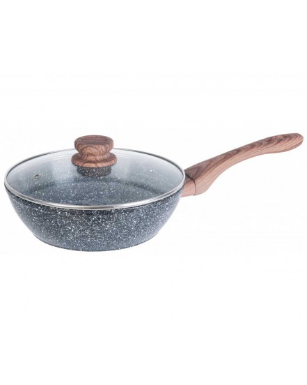 WOK GRANITOWY 28cm GRANIT WOOD KINGHOFF KH-1584