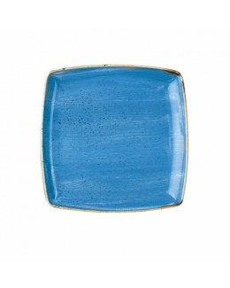 Talerz kwadratowy 268 mm niebieski - CHURCHILL Stonecast Cornflower Blue
