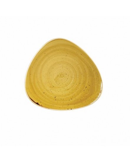 Talerz trójkątny 265 mm - CHURCHILL Stonecast Mustard Seed