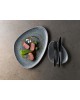 Talerz płytki 288 mm - CHURCHILL Raku Quartz Black