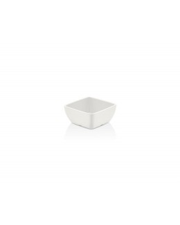 Miska kwadratowa z melaminy, biała, 90x90x40 mm 125x125x(h)65mm