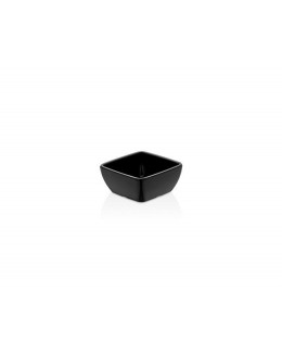 Miska kwadratowa z melaminy, czarna, 90x90x40 mm 125x125x(h)65mm