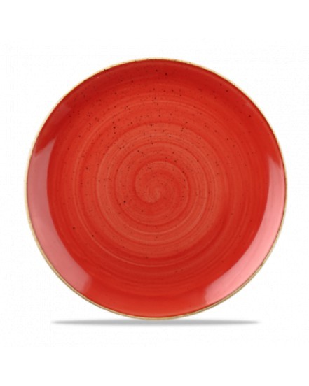 Talerz płytki 217 mm czerwony - CHURCHILL Stonecast Berry Red