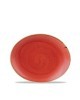 Talerz owalny 192 mm czerwony - CHURCHILL Stonecast Berry Red