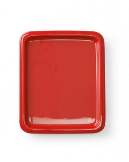 Taca porcelanowa GN, czerwona GN 2/4