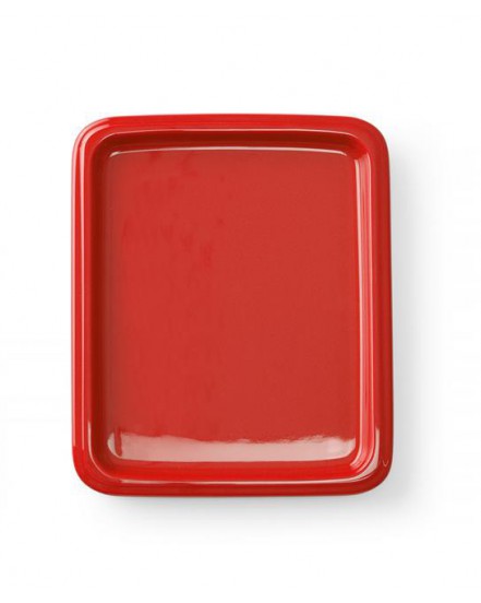 Taca porcelanowa GN, czerwona GN 2/4
