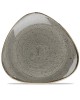 Talerz płytki trójkątny 265 mm - CHURCHILL, Stonecast Peppercorn Grey