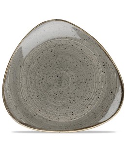 Talerz płytki trójkątny 265 mm - CHURCHILL, Stonecast Peppercorn Grey