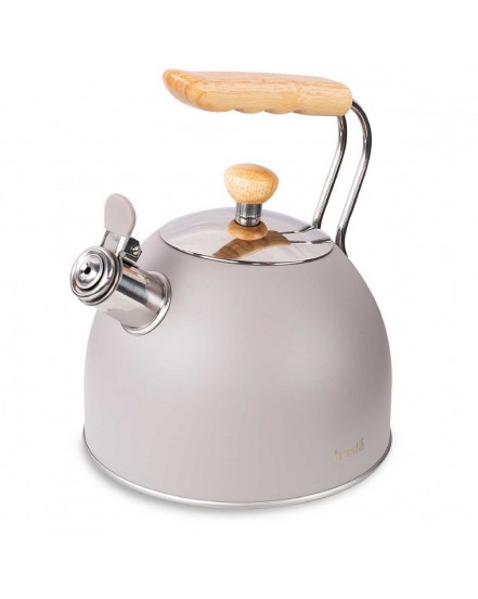 CZAJNIK Z GWIZDKIEM 2,5L HUSLA grey 73907