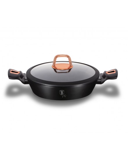 GARNEK GRANITOWY 28cm BERLINGER HAUS BH-1640 BLACK ROSE