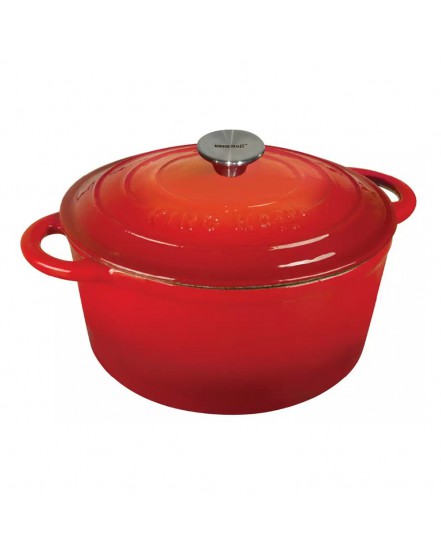 EMALIOWANY GARNEK ŻELIWNY 21cm KINGHOFF KH-1614