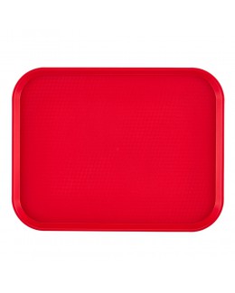 Taca z polipropylenu Fast Food czerwona 300x410 mm - Cambro