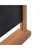 Dwustronny drewniany stojak na menu A4 - jasny brąz