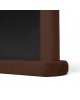 Dwustronny drewniany stojak na menu A4 - ciemny brąz