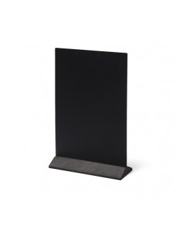 Dwustronny drewniany stojak na menu 210 x 310 mm ECO - czarny