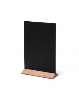 Dwustronny drewniany stojak na menu 210 x 310 mm ECO - jasny brąz