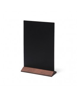 Dwustronny drewniany stojak na menu 210 x 310 mm ECO - ciemny brąz