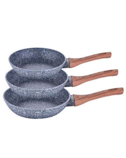 ZESTAW 3 PATELNI GRANITOWYCH BERLINGER HAUS BH-1214