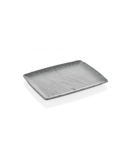Półmisek z melaminy Rock, szary, GN 1/2, 265x325mm