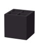 Skrzynka na sztućce i serwetki Madeira Black 150x150x150 mm