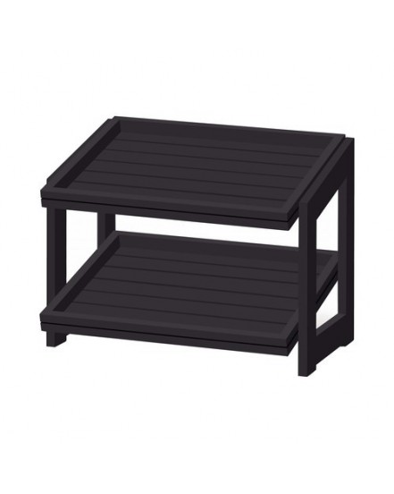Stojak 2-poziomowy Madeira Black 574x323x441 mm
