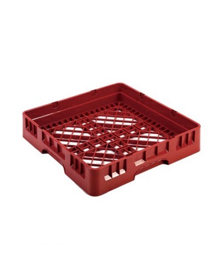 Kosz podstawowy do szkła Amerbox, maks. wys. szkła: 70 mm, czerwony