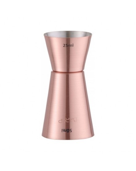 Jigger – miarka barmańska, Bar up, miedziany, 25ml/50ml, ø42x(H)86mm