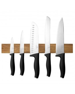 ZESTAW 5 NOŻY KUCHENNYCH Z LISTWĄ BERLINGER HAUS BH-2943 MATTE BLACK