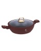 PŁASKI GARNEK TYTANOWY Z POKRYWĄ 28cm BERLINGER HAUS BH-8038 LEONARDO