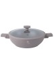 WOK TYTANOWY Z POKRYWĄ 30cm BERLINGER HAUS BH-8095 TAUPE