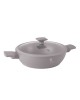 PŁASKI GARNEK TYTANOWY Z POKRYWĄ 28cm BERLINGER HAUS BH-8098 TAUPE