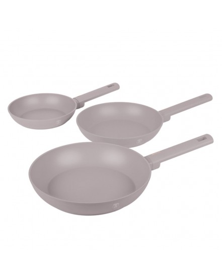 ZESTAW 3 PATELNI TYTANOWYCH BERLINGER HAUS BH-8108 TAUPE
