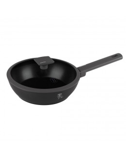 GŁĘBOKA PATELNIA TYTANOWA 24cm BERLINGER HAUS BH-8122 ANTRACIT