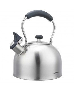 CZAJNIK 2,5L Z GWIZDKIEM KINGHOFF KH-1859 SREBRNY