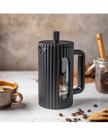 ZAPARZACZ TŁOKOWY DO KAWY/HERBATY 600ml KLAUSBERG KB-7746 CZARNY