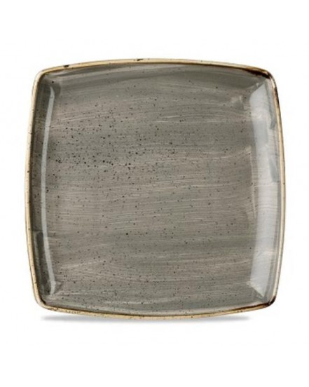Talerz kwadratowy 268 mm - CHURCHILL, Stonecast Peppercorn Grey