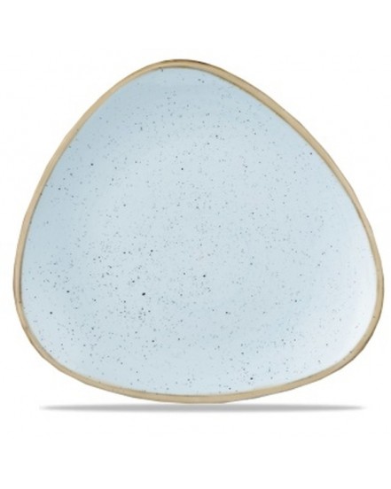 Talerz płytki trójkątny 311 mm jasnoniebieski - CHURCHILL Stonecast Duck Egg